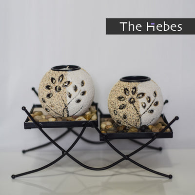 Ceramic Candle Holders 2Pcs
